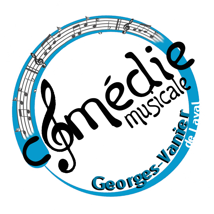 Logo École George Vanier de Laval - Comédie musicale.